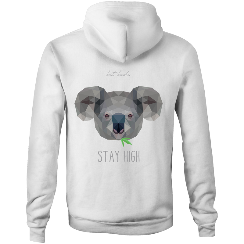 Stay High Koala T - Pocket Hoodie Sweatshirt | Bst Buds